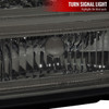 2005-2007 Ford F-250/F-350/F-450/F-550 Super Duty Dual LED C-Bar Factory Style Headlights (Chrome Housing/Smoked Lens)