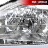 1996-1998 Honda Civic Coupe/Sedan LED Bar Factory Style Headlights (Chrome Housing/Clear Lens)