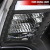 2012-2015 Toyota Tacoma LED C-Bar Projector Headlights w/ LED Parking Light (Matte Black Housing/Clear Lens)
