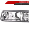 1999-2006 GMC Sierra/Yukon XL/SLT Dual Halo Projector Headlights & Bumper Lights (Chrome Housing/Clear Lens)