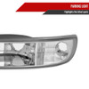 1999-2006 GMC Sierra/Yukon XL/SLT Dual Halo Projector Headlights & Bumper Lights (Chrome Housing/Clear Lens)