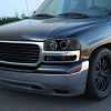 1999-2006 GMC Sierra/Yukon XL/SLT Dual Halo Projector Headlights & Bumper Lights (Glossy Black Housing/Smoke Lens)