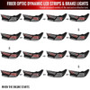 2018-2022 Honda Accord Sedan LED Sequential Signal Tail Lights (Matte Black Housing/Clear Lens)