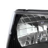 1992-2006 Ford Econoline E-Series Factory Style Headlights and Turn Signal Corner Lights (Matte Black Housing/Clear Lens)