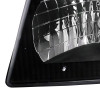 1992-2006 Ford Econoline E-Series Factory Style Headlights and Turn Signal Corner Lights (Matte Black Housing/Clear Lens)