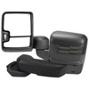 2019-2023 Chevrolet Silverado 1500 Power Adjustable, Heated, & Manual Extendable Black Towing Mirrors w/ Smoke Lens LED Turn Signal & Clearance Lights
