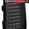 2004-2015 Nissan Titan LED Tail Lights with White LED Tube (Chrome Housing/Smoked Lens)