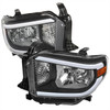 2014-2021 Toyota Tundra LED Bar Factory Style Headlights (Matte Black Housing/Clear Lens)