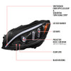 2015-2018 Mercedes-Benz C-Class W205 Switchback Sequential Turn Signal Projector Headlights (Matte Black Housing/Clear Lens) 2015-2018 Mercedes-Benz C-Class W205 Switchback Sequential Turn Signal Projector Headlights (Matte Black Housing/Clear Lens)