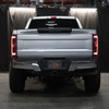 2017-2019 Ford F-250/F-350/F-450/F-550 White LED Bar Tail Lights (Matte Black Housing/Clear Lens)