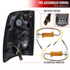 2019-2024 Dodge RAM 2500/3500 LED Sequential Signal Tail Lights (Matte Black Housing/Clear Lens)