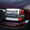 1999-2006 GMC Sierra/2007 Sierra Classic/2000-2006 Yukon/XL Factory Style Headlights and Sequential Turn Signal Bumper Lights (Chrome Housing/Clear Lens)