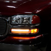 1999-2006 GMC Sierra/2007 Sierra Classic/2000-2006 Yukon/XL Factory Style Headlights and Sequential Turn Signal Bumper Lights (Chrome Housing/Clear Lens)