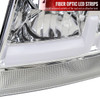 1999-2004 Jeep Grand Cherokee Factory Style Dual LED Bar Headlights (Chrome Housing/Clear Lens)