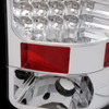 2007-2014 GMC Sierra LED Tail Lights (Chrome Housing/Clear Lens)