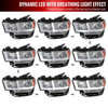 2019-2022 Dodge RAM 2500/3500/4500/5500 LED Bar Factory Style Headlights (Chrome Housing/Clear Lens)