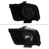 2005-2009 Ford Mustang LED Halo Factory Style Headlights (Matte Black Housing/Smoke Lens)