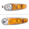 1999-2006 GMC Sierra/2007 Sierra Classic/2000-2006 Yukon XL Denali Factory Style Turn Signal Bumper Lights (Chrome Housing/Clear Lens)