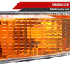1999-2006 GMC Sierra/2007 Sierra Classic/2000-2006 Yukon XL Denali Factory Style Turn Signal Bumper Lights (Chrome Housing/Clear Lens)