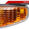 1999-2006 GMC Sierra/2007 Sierra Classic/2000-2006 Yukon XL Denali Factory Style Turn Signal Bumper Lights (Chrome Housing/Clear Lens)