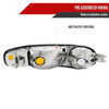 1999-2006 GMC Sierra/2007 Sierra Classic/2000-2006 Yukon XL Denali Factory Style Turn Signal Bumper Lights (Chrome Housing/Clear Lens)