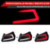 2015-2021 Subaru WRX  Sequential White Bar LED Tail Lights (Matte Black Housing/Clear Lens)