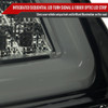 2015-2021 Subaru WRX Sequential White Bar LED Tail Lights (Chrome Housing/Smoke Lens)