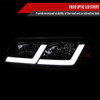 2000-2005 Chevrolet Impala LED Bar Factory Style Headlights  (Matte Black Housing/Smoked Lens)