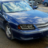 2000-2005 Chevrolet Impala LED Bar Factory Style Headlights  (Matte Black Housing/Smoked Lens)