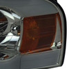 2002-2005 Dodge Ram 1500 / 2003-2005 Dodge Ram 2500 / 3500 LED Tube Projector Headlights (Chrome Housing/Smoke Lens)