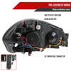 2006-2013 Chevrolet Impala/2014-2016 Impala Limited/2006-2007 Monte Carlo Switchback Sequential Signal LED Bar Factory Style Headlights (Chrome Housing/Clear Lens)