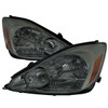 2004-2005 Toyota Sienna Factory Style Headlights w/ Amber Reflector (Chrome Housing/Smoked Lens)
