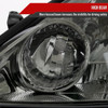 2004-2005 Toyota Sienna Factory Style Headlights w/ Amber Reflector (Chrome Housing/Smoke Lens)