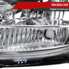 2004-2005 Toyota Sienna Factory Style Headlights w/ Amber Reflector (Chrome Housing/Clear Lens)