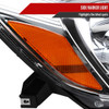 2004-2005 Toyota Sienna Passenger/Right Side Factory Style Headlights w/ Amber Reflector (Chrome Housing/Clear Lens)