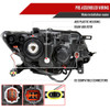 2014-2016 Nissan Rogue LED Strip Factory Style Headlights (Chrome Housing/Smoked Lens)