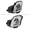 2003-2007 Cadillac CTS Halo Switchback Sequential LED Turn Signal Projector Headlights (Chrome Housing/Clear Lens)