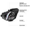 2003-2007 Cadillac CTS Halo Switchback Sequential LED Turn Signal Projector Headlights (Matte Black Housing/Clear Lens)