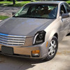 2003-2007 Cadillac CTS Halo Switchback Sequential LED Turn Signal Projector Headlights (Matte Black Housing/Clear Lens)