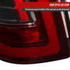 2009-2018 Dodge RAM 1500/2019-2022 RAM 1500 Classic/2010-2018 RAM 2500 3500 LED Bar Tail Lights (Matte Black Housing/Red Clear Lens)