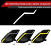 2003-2005 Nissan 350Z Switchback Sequential Turn Signal Animated LED Bar Projector Headlights (Matte Black Housing/Smoked Lens)