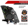 2003-2005 Nissan 350Z Switchback Sequential Turn Signal Animated LED Bar Projector Headlights (Matte Black Housing/Smoked Lens)