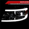2004-2008 Ford F-150/ 2006-2008 Lincoln Mark LT Projector Style Headlights w/ LED Bar (Chrome Housing/Smoked Lens)