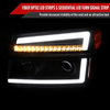2004-2012 Chevrolet Colorado/GMC Canyon LED Sequential Turn Signal Projector Headlights and Corner Lamp Assembly (Matte Black Housing/Smoked Lens)