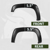 1988-1998 Chevrolet GMC C10 C/K 1500 Matte Black Rivet Style Fender Flares