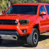 2012-2015 Toyota Tacoma LED Bar Factory Style Headlights with Amber Reflector (Chrome Housing/Light Smoked Lens)