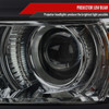 2014-2015 Chevrolet Silverado 1500 Projector Headlights w/ Black Trim (Chrome Housing/Light Smoke Lens)