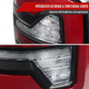 2007-2009 Dodge RAM 1500/2500/3500 Red LED Bar Tail Lights (Matte Black Housing/Clear Lens)