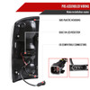 2007-2009 Dodge RAM 1500/2500/3500 White LED Bar Tail Lights (Matte Black Housing/Smoked Lens)