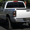 2007-2009 Dodge RAM 1500/2500/3500 White LED Bar Tail Lights (Matte Black Housing/Smoke Lens)